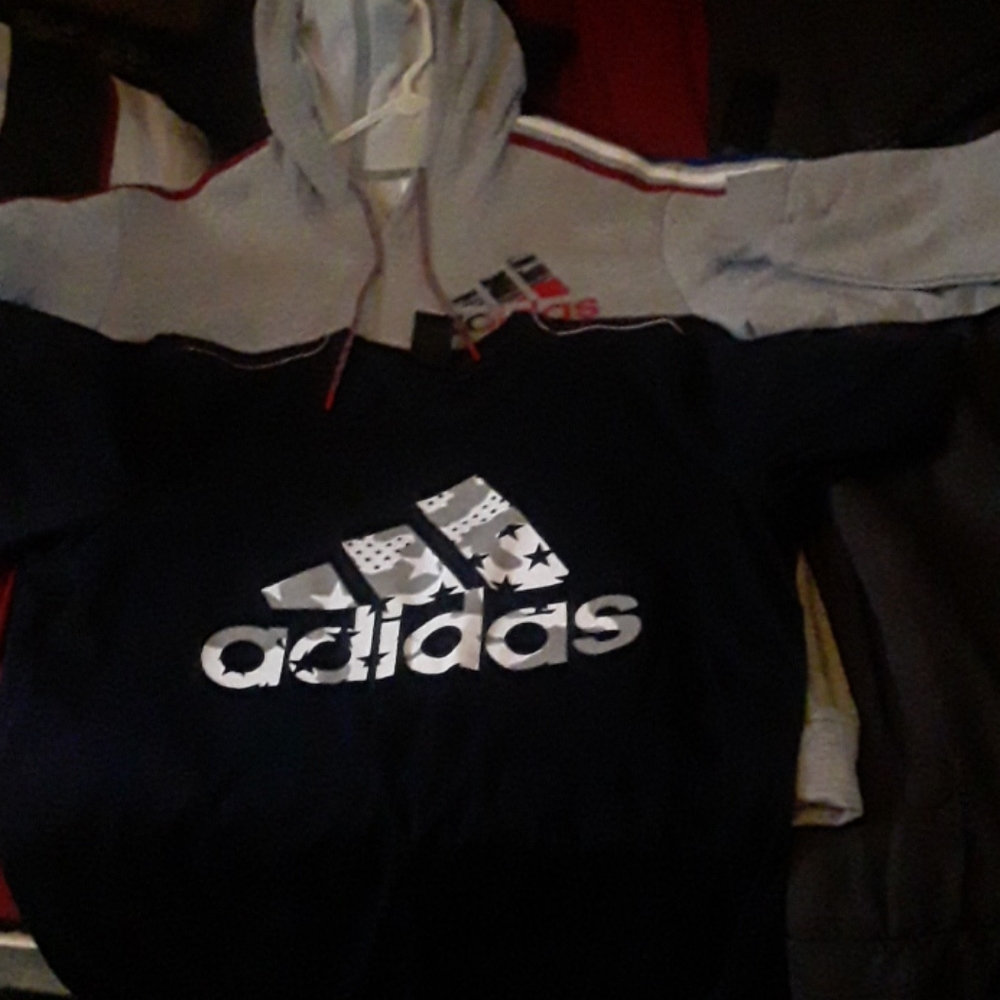 Adidas hoodie and shirt 1xl